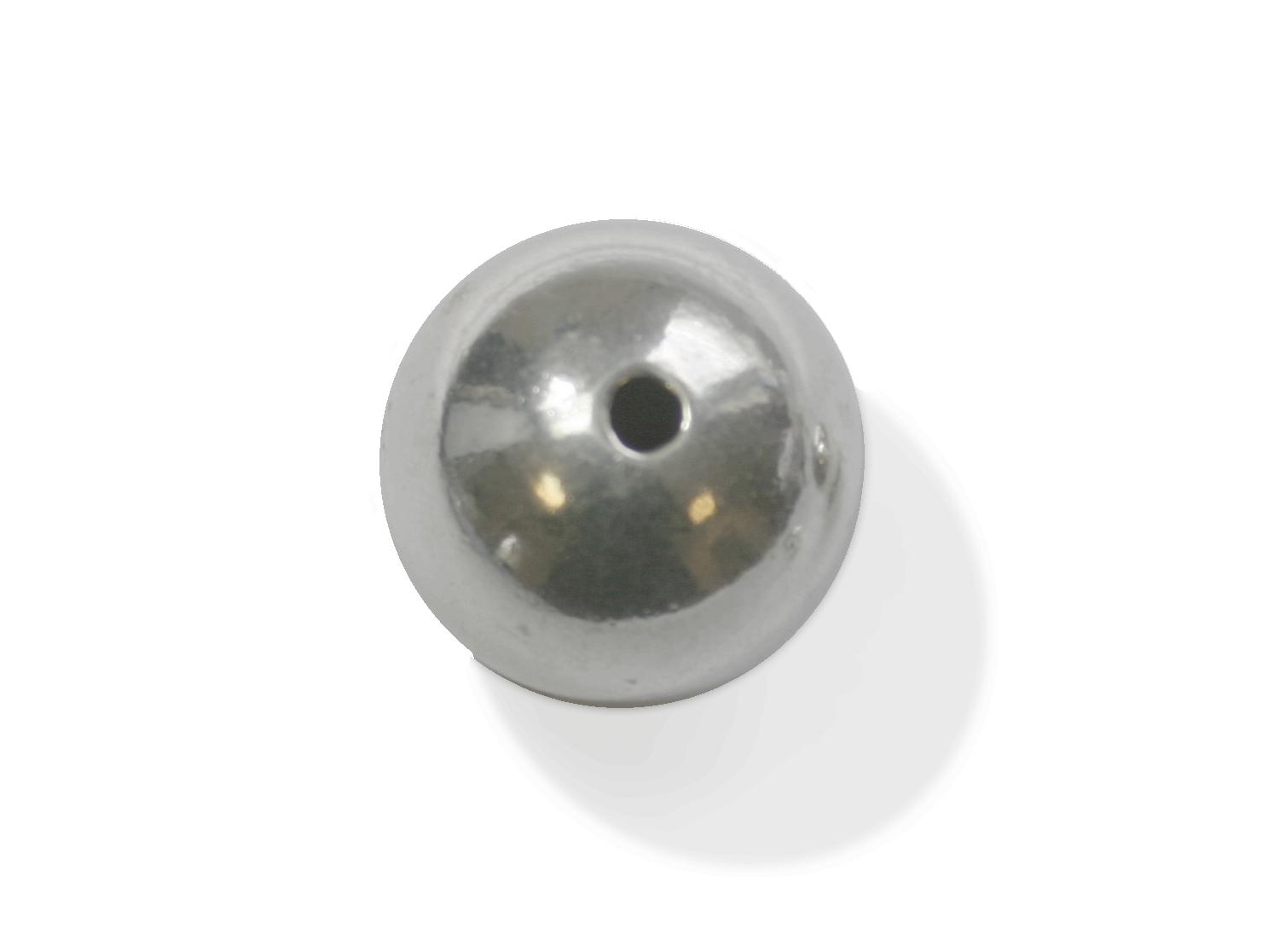 Zilver bal 2- gaten 3,00 mm